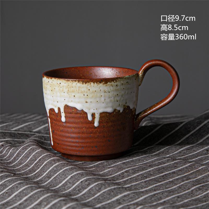 Керамическая чашка для завтрака, высококачественная пара, чашка для воды, грубая керамическая чашка для кофе, ретро-креативная чашка