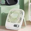 LED Digital Display Portable Vertical Fan Adjustable Personal Desk Fan  Household Dormitory