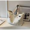 Canvas Bag Women's Wind Tote Bag Student Class Large Capacity Shoulder Bag Handbag Mommy