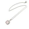 [N5376] - Silver Necklace 'Sissi' Pink White Silver