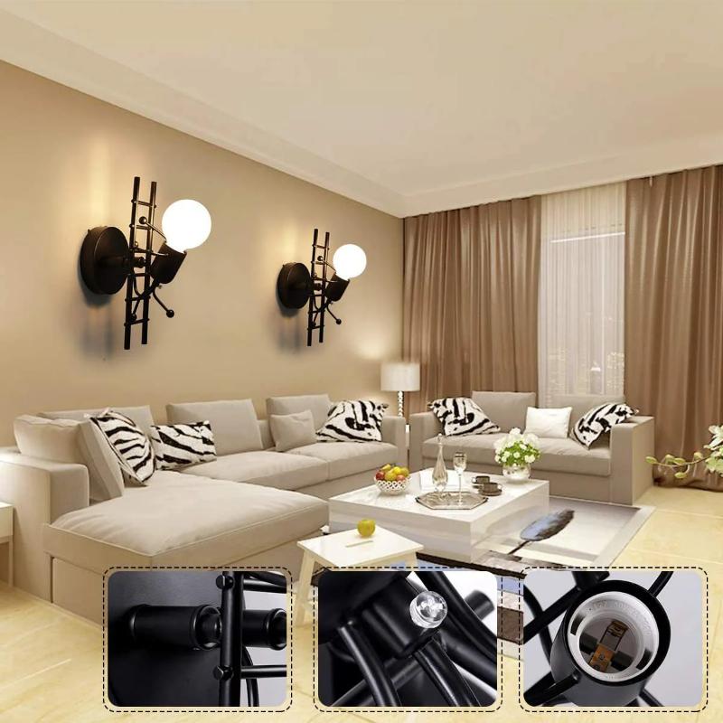 Cartoon Wall Lamp Led Indoor Aisle Lighting Lamp Modern Living Room Bedroom Bedside Children's Room Living Room Decoration Lamps