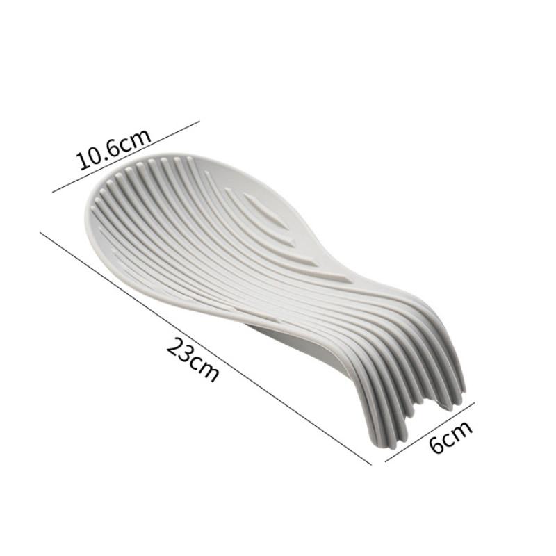 Silicone Kitchenware Tray, Kitchen Spatula, Soup Spoon, Silicone Spoon Holder, Household Thick Insulated Silicone Spoon Pad