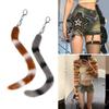 Attractive Key Pendant for Car Bag Decoration Stylish Foxes Tail Keyring Charm Stylish Charm for Handbags and Backpacks