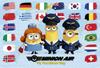 108-Piece Jigsaw Puzzle Minions Minion Air Large Pieces [Kids' Puzzle] (26x38cm)