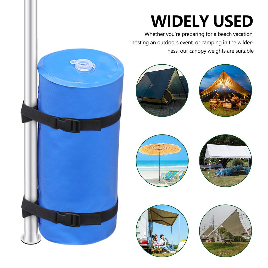 Camping Canopy Water Weights Bag Canopy Leg Weights Water Filling Bag for Patio Pop Up Canopy