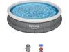 Надувной бассейн с фильтром диаметром 366 х 76 см.