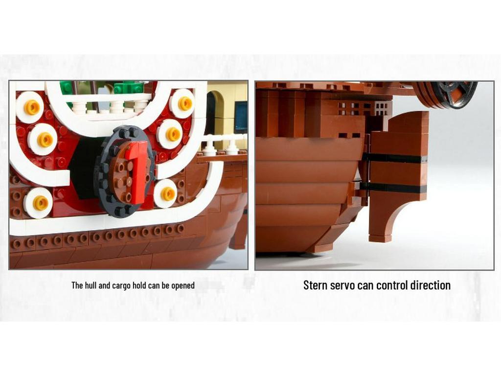 Корабль Тысяча Солнц Совместимые Детали Лего - Обучающий Строительный Набор One Piece для Мальчиков (S Бренд 6298)