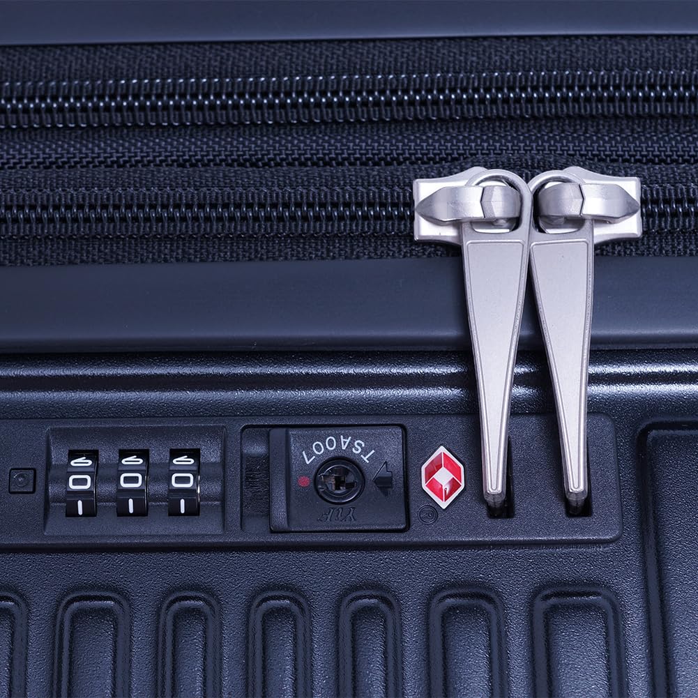 FiL Pake Expansion Zipper Matte 48L When 3 4 4 Wheels [Asia Luggage] A.L.I Suitcase, Carry-on, Function, Carry, Black, 40L, Expanded, Nights, Nights,