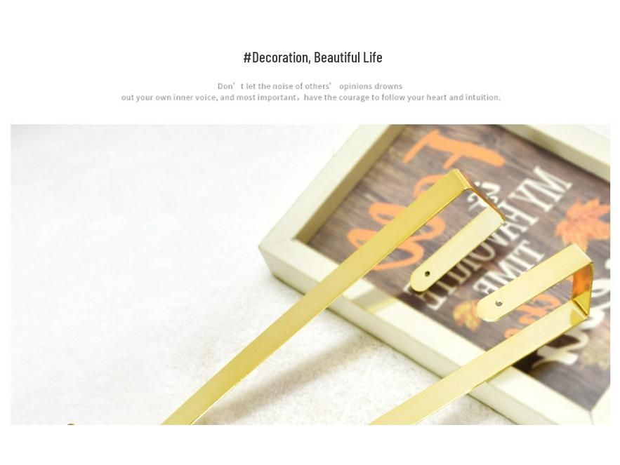 Golden Wrought Iron Christmas Wreath and Stocking Hook