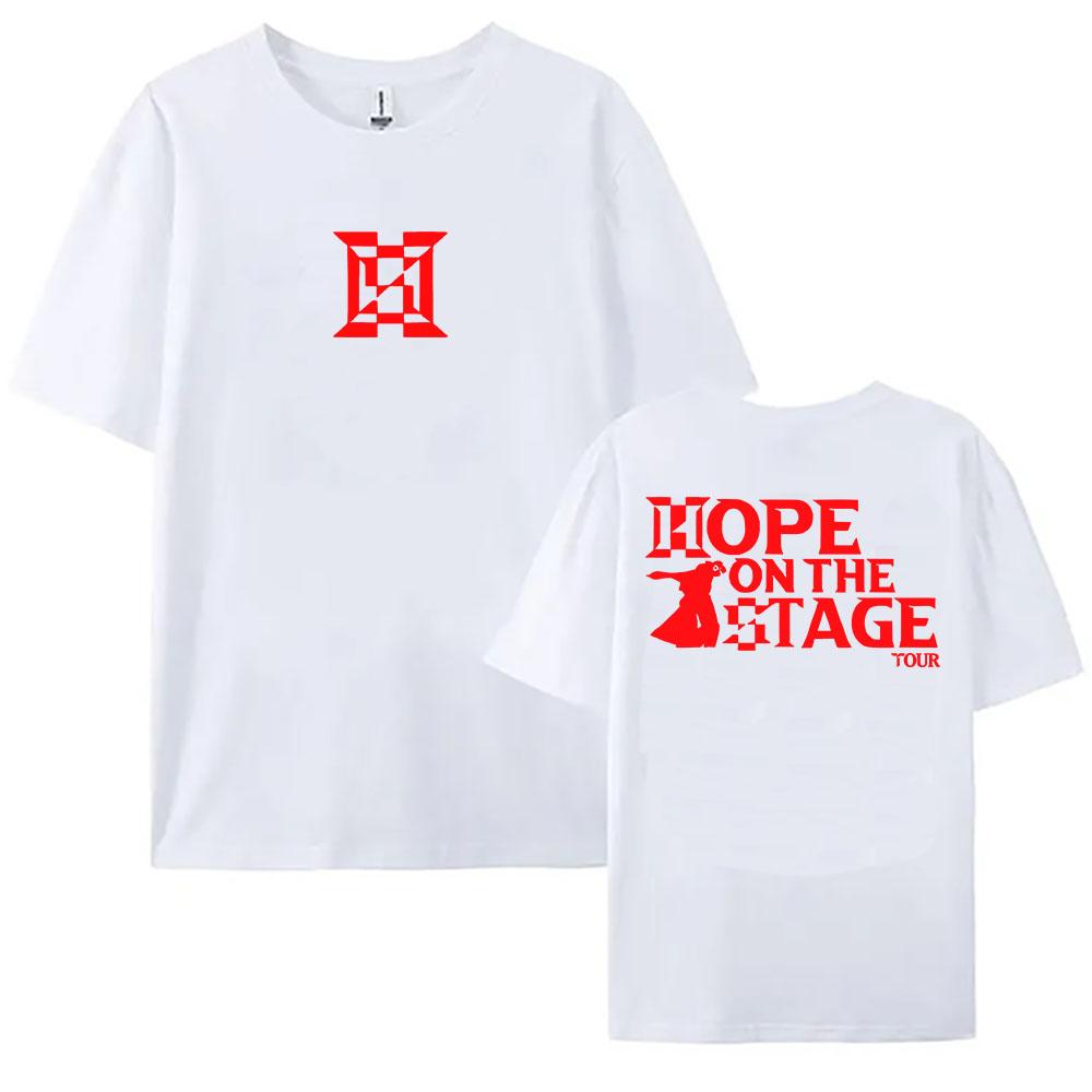 Футболка с графическим принтом Singer on The Stage Tour 2025, унисекс, уличная одежда, футболки с коротким рукавом из хлопка, модные футболки в стиле хип-хоп