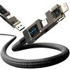4 в 1 USB C Кабель Быстрая Зарядка Кабель Данных PD Многофункциональный Зарядный Шнур Для iPhone Samsung Huawei Xiaomi USB Кабель