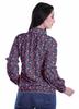 Moomaya Printed Long Sleeve Top For Women Classic CollarA  SummerA  Button Up
