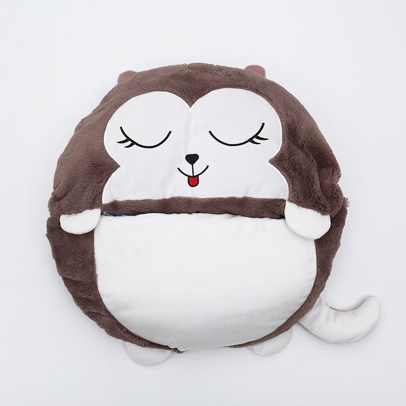 Cartoon Animal Baby Sleeping Bag with Pillow - Anti-Kick Design for Infants and Kids