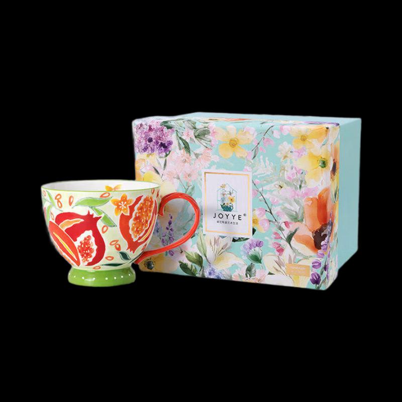 JOYYE Underglaze Hand-Painted Ceramic Mug