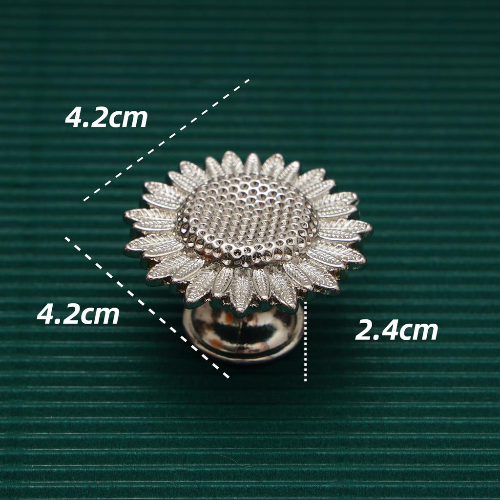 Silver Zinc Alloy Drawer Knobs Kitchen Cabinet Knobs Furniture Handles Creative Furniture Knobs for Cabinets and Drawers