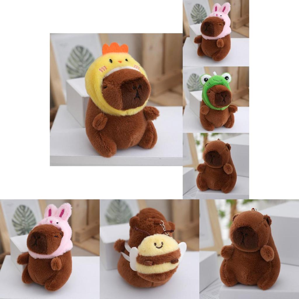 Пушистый брелок-игрушка Капибара Множество милых дизайнов Для детей и взрослых