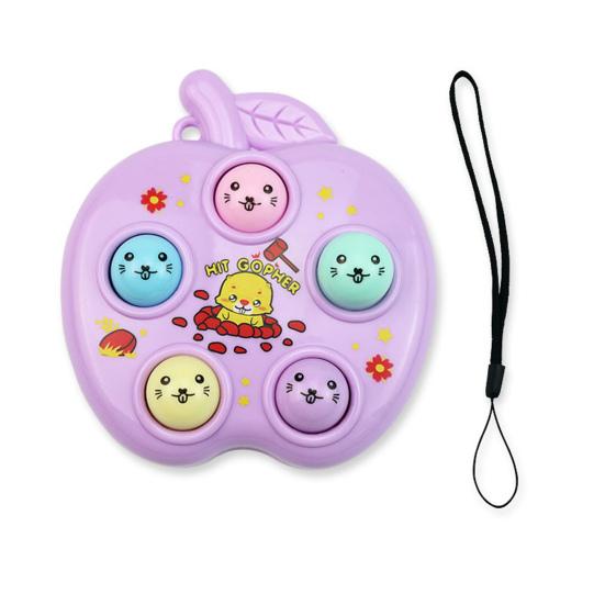 Подвеска в виде игровой консоли со шнурком, милый красочный мультяшный принт, ностальгическая, координация рук и мозга, фиджет-игрушка, мини-брелок для ключей для снятия стресса