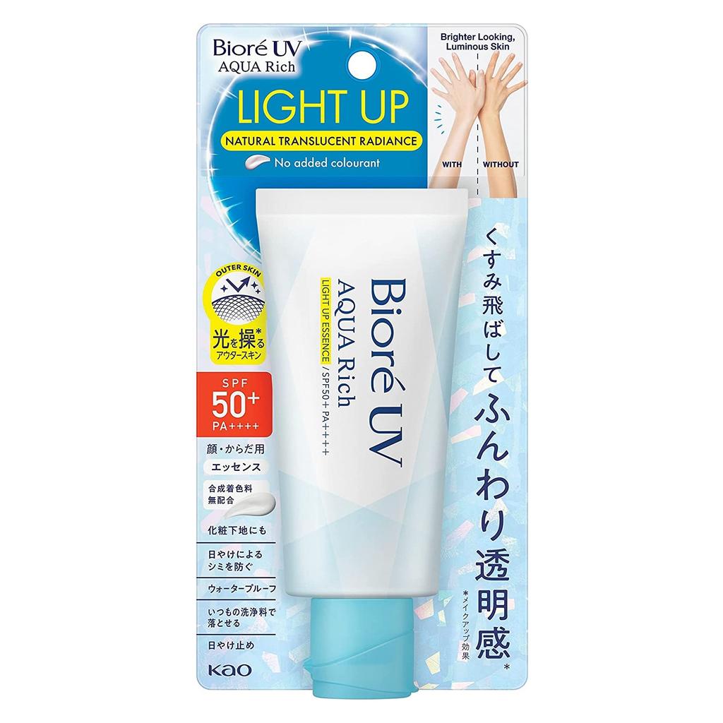 BIORE UV Aqua Rich Light Up Essence SPF50+ PA++++sun Protection Essence, 70g