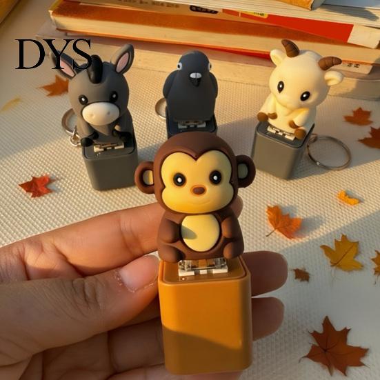 Keyboard Fidget Toy with Light Sound Animal Sound, Rechargeable Cow Goat Tactile Feedback Office Desk Monkey Pigeon Finger Clicker, Push Button