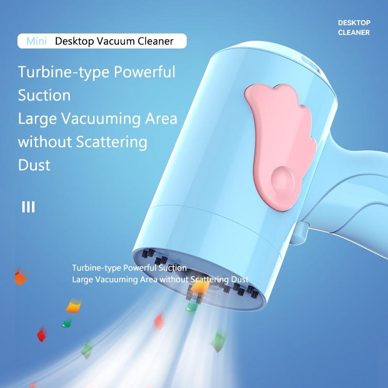 Настольный пылесос для пыли, портативная подметальная машина для стола, беспроводной пылесос, чистящие средства для рабочего стола, мини-пылесос, мультяшный очиститель