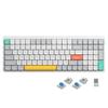 Nuphy Air96 V2 Wireless Mechanical Gaming Keyboard with Bluetooth and Wired for Gateron Blue Switches Keyboard, 100-Key 5.1, 2.4G, Support,