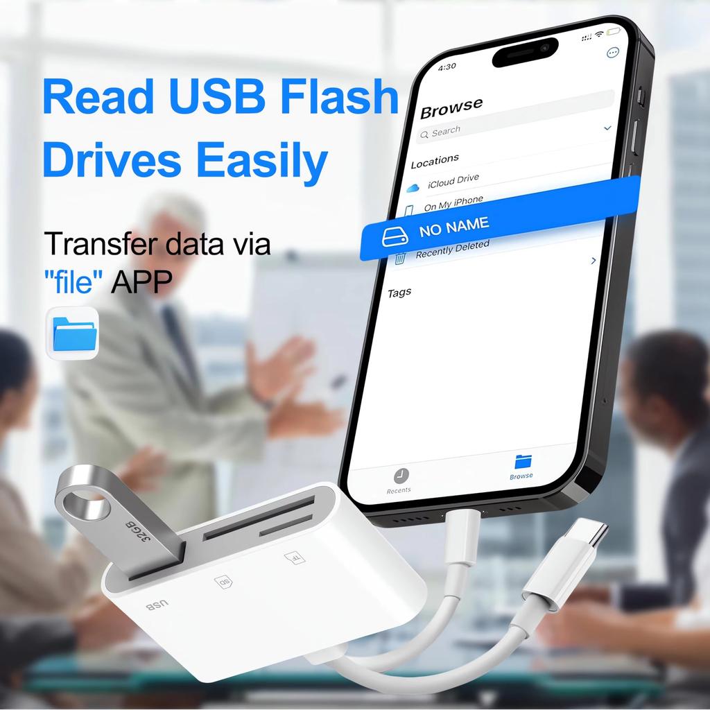 USB C SD TF Memory Card Reader Camera Adapter Trail Viewer for iPhone 17 16 15 iPad Samsung Xiaomi Keyboard Mouse OTG Adapter 3