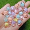 16mm Mixed Acrylic Heart Beads Loose Spacer Beads for Jewelry Making DIY Handmade Bracelet Necklace Accessories 100pcs/Lot