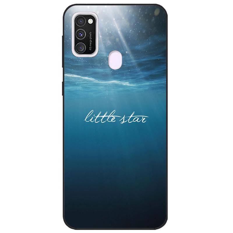 For Samsung M21 Case 6.4" Soft Silicon Cover For Samsung Galaxy M21 M 21 m215 Phone Back Bumper Funda black tpu case