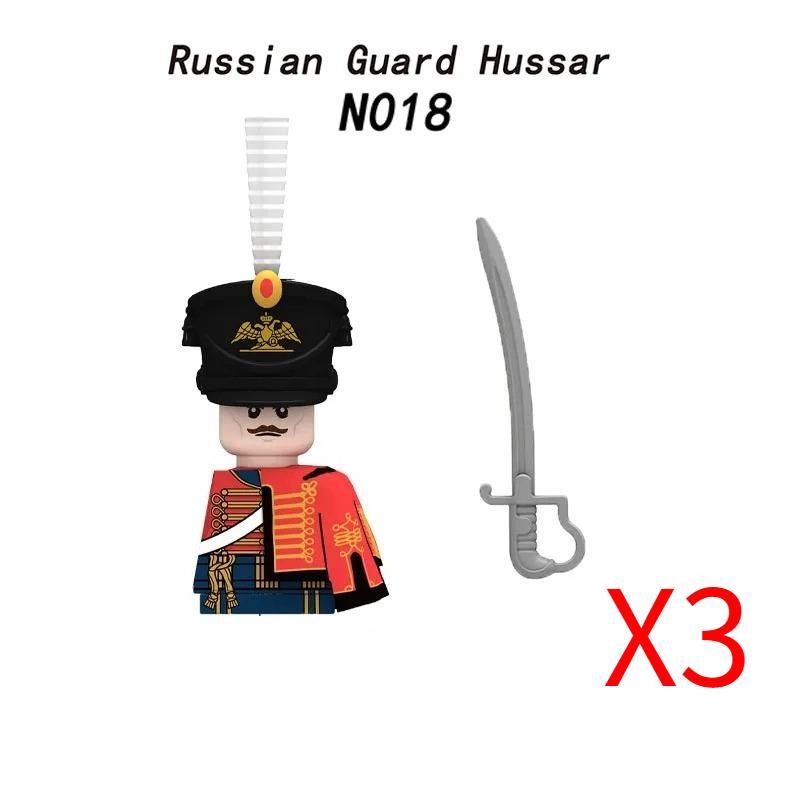 MOC Средневековый Военный Наполеоновские Войны Строительные Блоки Британская Французская Армия Пехота Кавалерия Фигурка Солдата Кирпичный Конструктор