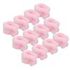12pcs Heatless Coral Fleece Hair Rollers Hair Curlers DIY Curl Hair Styling Tools Pink