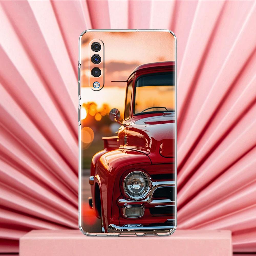 Чехол для телефона Samsung A56 A36 A26 A24 A16 A14 A12 A32 A50 A70 A20E A22 A40 A34 A54 A42 A52 5G A04s A06 Черно-белый Автомобиль