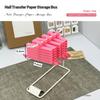 Colorful 10 Grid Nail Art Foil Organizer Box for Professional Transfer Paper Storage Compact Display Home Salon Setup