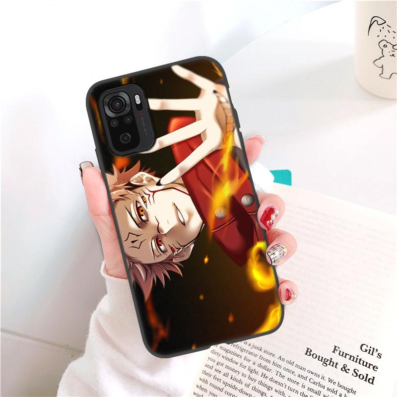 Чехол с аниме Jujutsu Kaisen для Xiaomi Redmi Note 11 10 9 Pro, чехол для Redmi Note 8 Pro 11S 8T 9T 9S 10S Note9 Pro, чехол Funda Etui