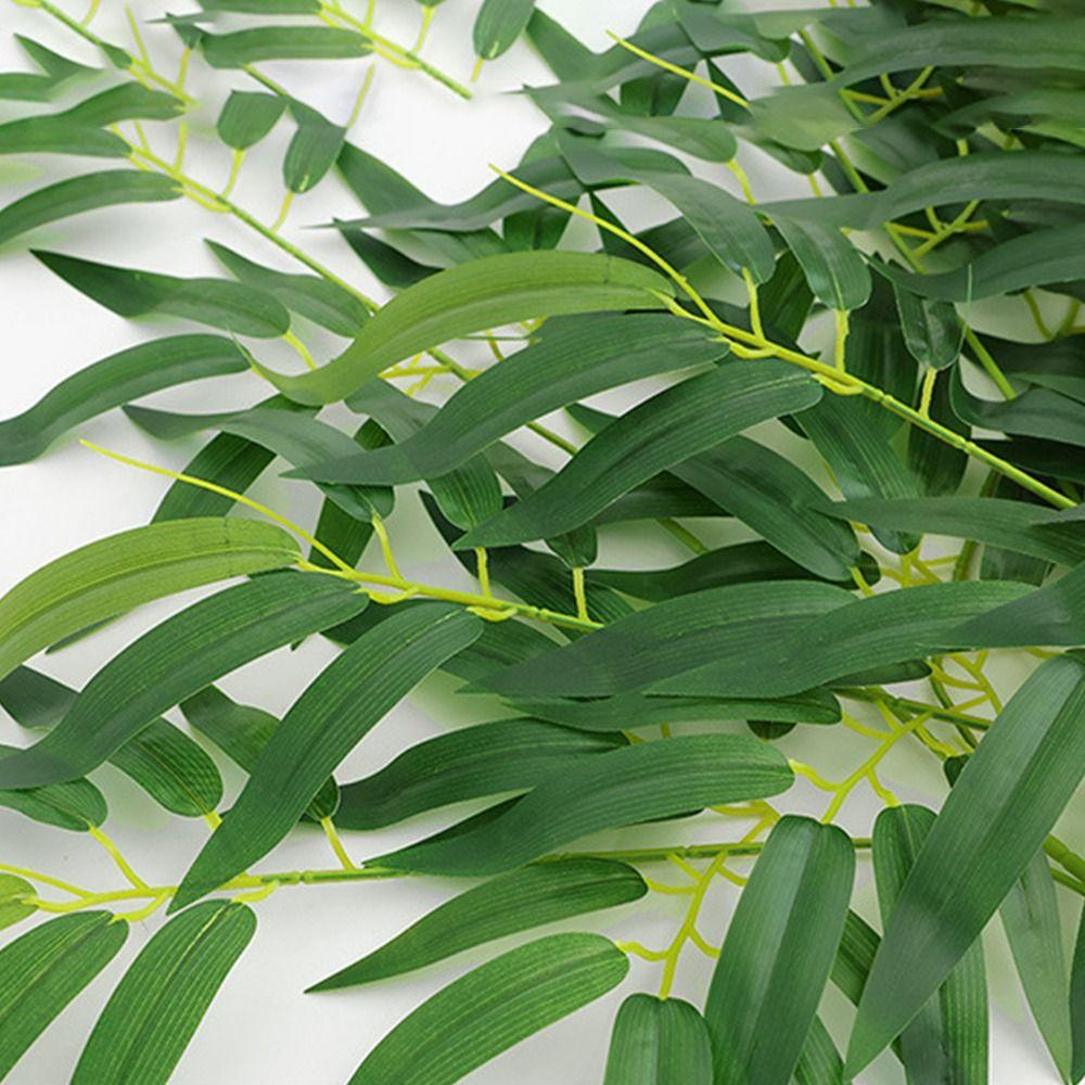Durable Home Decorations For Wedding Ornaments Garden Bamboo Leaf Plant Leaves Silk Cloth Branches
