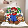 Super Mario Bros All-Season Versatile Travel Blanket Compact Suitable for Office Nap & Camping LXR89