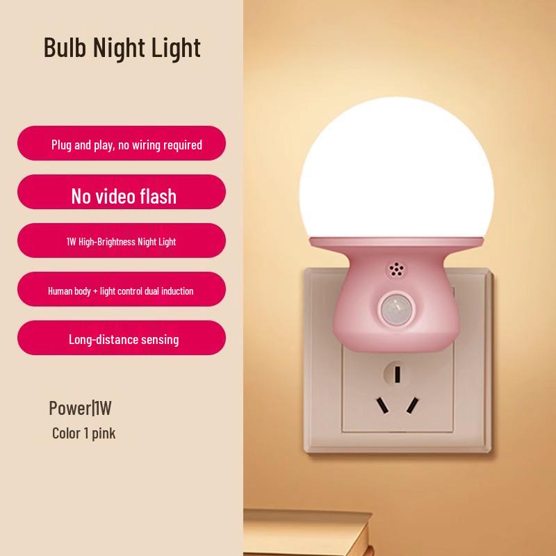 Smart Voice-Controlled Eye-Protecting Night Light with Remote and Wake-Up Feature for Energy-Saving Bedroom Ambiance.