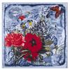 New Design Luxury Brand 100%Twill Silk Scarf Women Square Scarves Butterfly Silk Scarf&Shawls Wraps Hijab 130*130CM