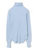 Beams Boy Women's Long Sleeve Rib Turtleneck Tee, SLATE_BLUE, One Size
