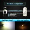 IUZIOH 6PCS 12V 24V T10 Led Lamp W5W WY5W 194 Bulb 5W5 License Plate Interior Dome Door White Red Reading Auto Car Truck Lights
