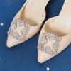 Versatile European & American Sunflower Rhinestone Bridal Shoe Clips
