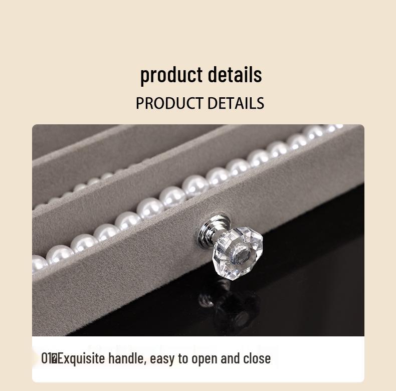 Элегантная многофункциональная шкатулка для украшений: Пылезащитный органайзер для ожерелий, серег и колец