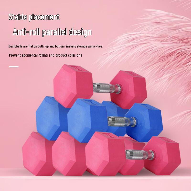 Hexagonal Cast Iron Dumbbell Set