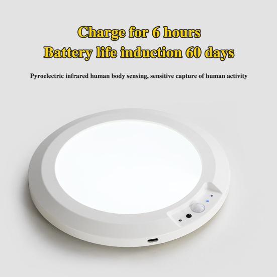 Потолочный светильник с датчиком движения и пультом дистанционного управления, 3 цветовых температуры, регулировка яркости, простота использования