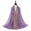 Женский Мусульманский Кружевной Пузырчатый Шифоновый Хиджаб Платок Foulard Femme Musulman Исламские Платки на Голову Арабские Головные Уборы