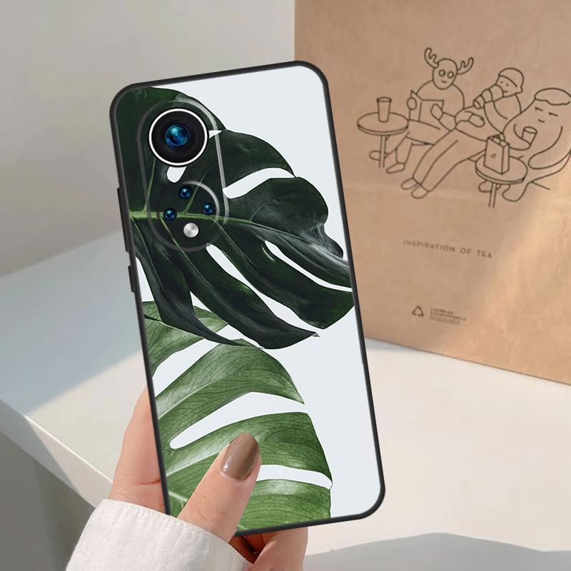 Листья Монстера Зеленый Для Honor Magic 8 Pro 7 6 5 Lite Чехол Для Honor Win RT 200 400 50 70 90 X8b X9a X9b X9c X9d