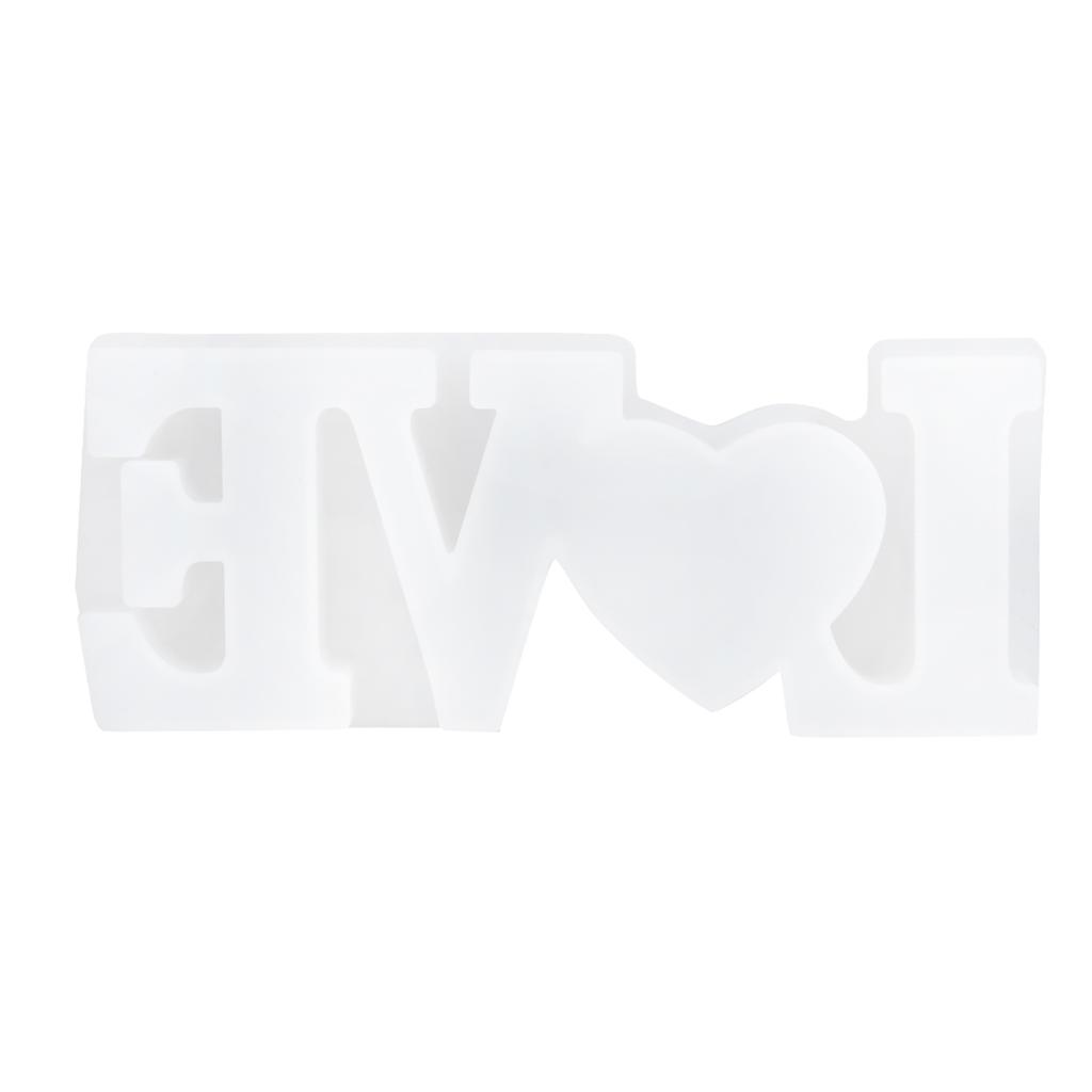 Силиконовая форма Прозрачная буква LOVE Форма Сухой цветок Ручная работа Украшение Ремесло