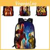 Deadpool Wolverine Backpack 15 Inch Anime Cartoon Schoolbag Lightweight