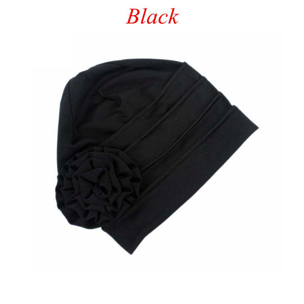 Женская мода на открытом воздухе, шляпа с цветком от рака, тюрбан для химиотерапии, шапка-бини, мешковатая кепка, хиджаб