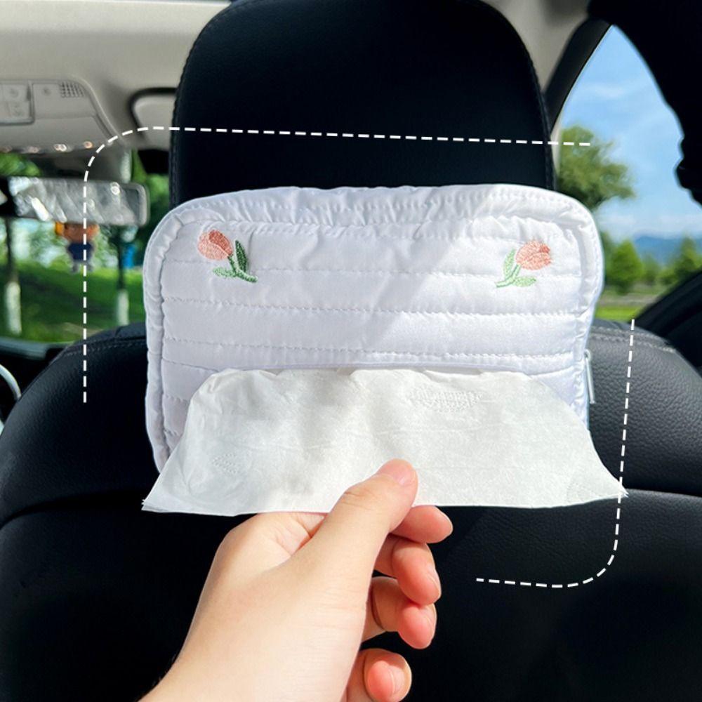 Универсальный автомобильный держатель для салфеток Кавайный подвесной бумажный ящик Кейс для хранения бумаги Домашнее украшение