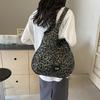 Сумка через плечо Сумка через плечо Сумка с леопардовым принтом Женская сумка для покупок большой вместимости